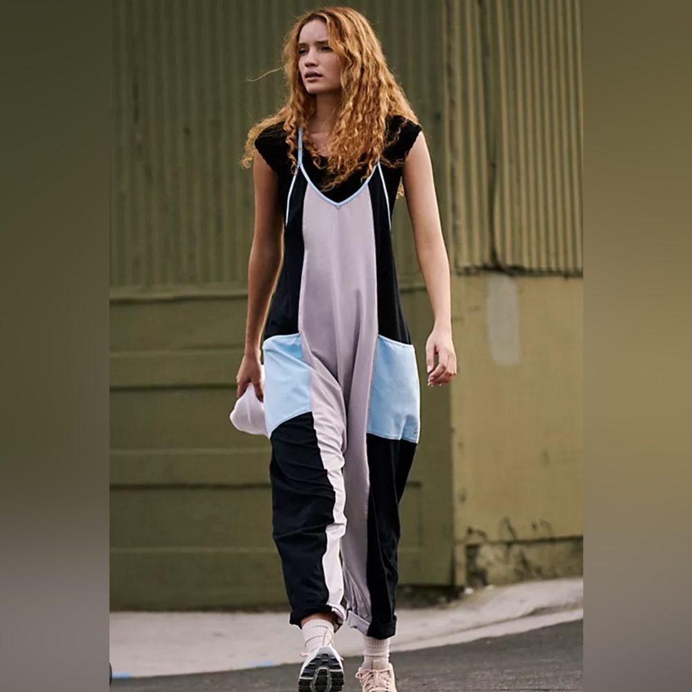 FREE PEOPLE color block hot shot onesie size small NWT